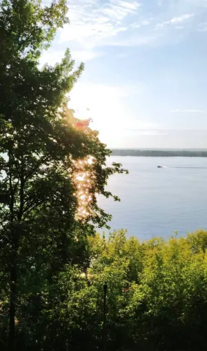 Sunset Over The Lake
