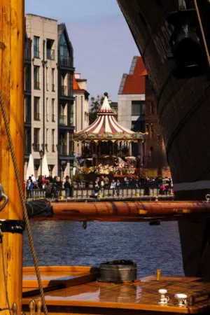 Cityscape With Carousel