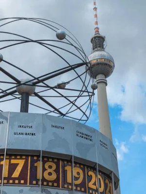 Berlin Tv Tower And World Clock