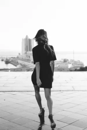 Black And White Fashion Portrait