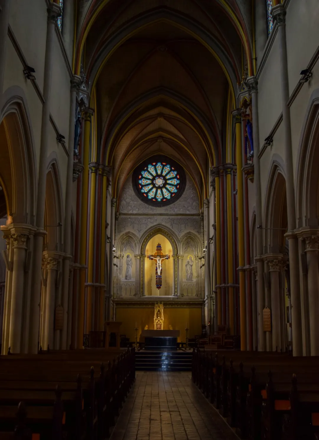 Interior Of A Gothic Cathedral