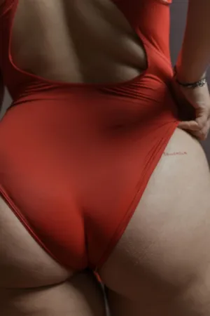 Red One-Piece Swimsuit