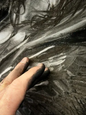 Black And White Hand Art