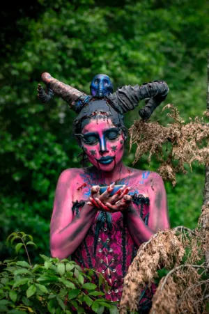 Fantasy Character In A Forest