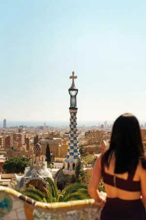 Barcelona View From Park Güell
