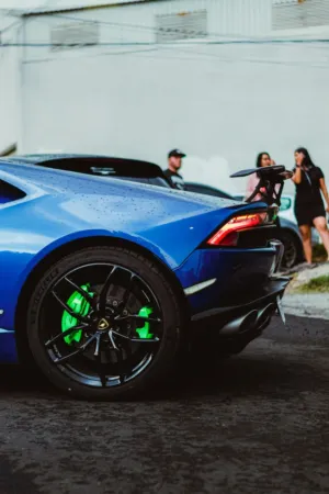 Blue Sports Car
