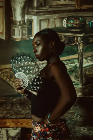 Elegant Lady With Fan