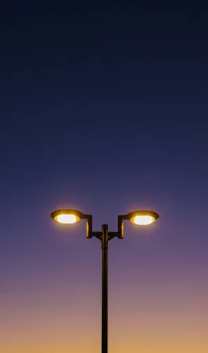 Street Light At Dusk