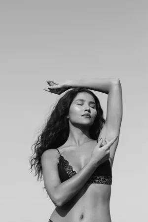 Black And White Fashion Portrait