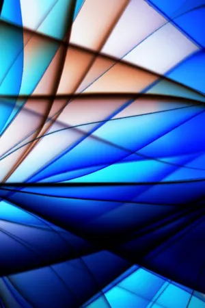 Abstract Blue And Orange Lines