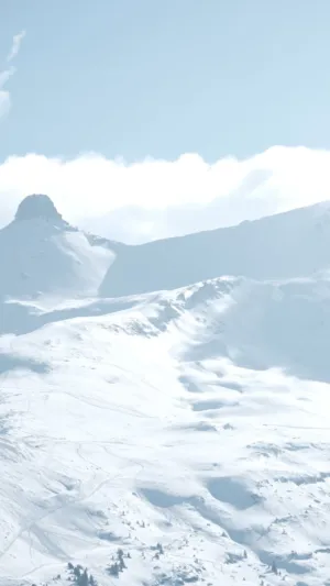 Snowy Mountain Landscape
