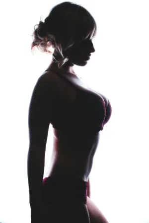 Silhouette Of A Woman In Lingerie