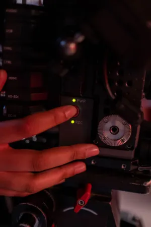 Hand Pressing Camera Button