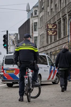 Police Officer On Bicycle