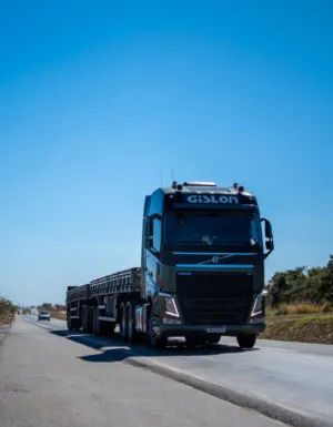 Volvo Truck On Highway