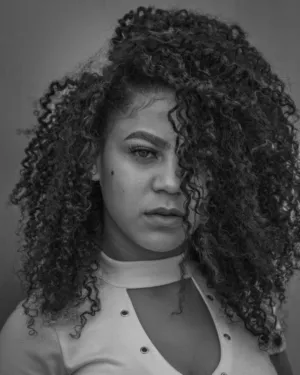 Curly Hair Portrait