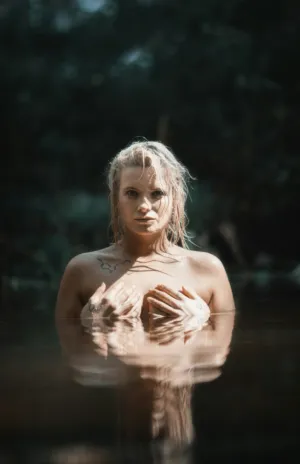 Nude Woman In Water