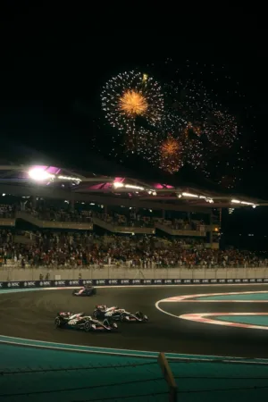 Fireworks At A Racing Event