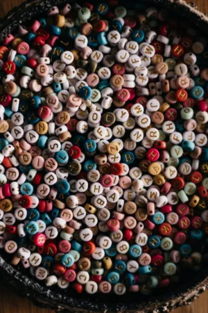 Colorful Alphabet Beads