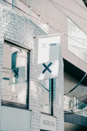 Modern Architecture With Cross Flag