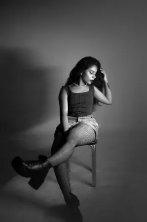 Monochrome Fashion Portrait