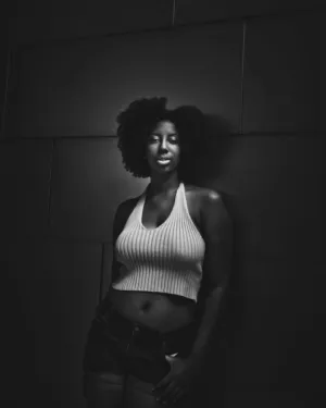 Black And White Portrait