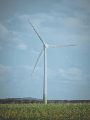 Wind Turbine In A Field