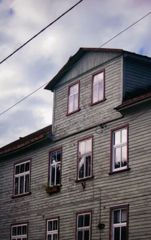 Weathered Wooden Building