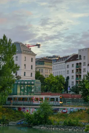 Urban Landscape With Train
