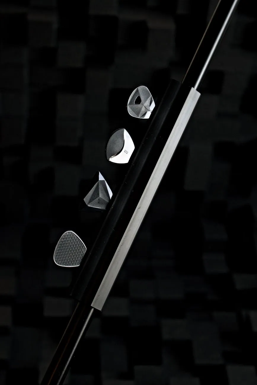 Geometric Shapes On Black Background