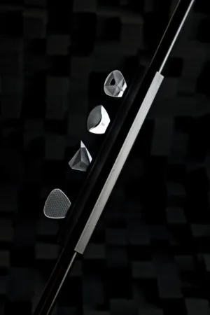 Geometric Shapes On Black Background