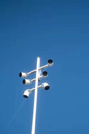 Semi-Circle Light Post