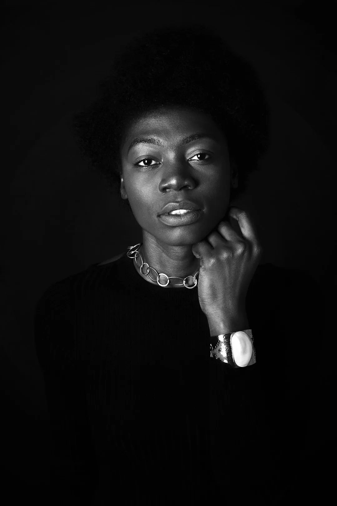 Black And White Portrait