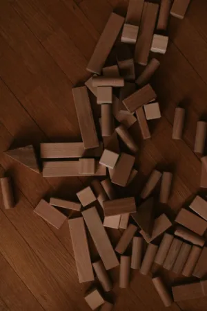 Wooden Blocks On Floor
