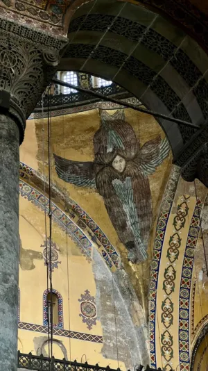 Angel Mosaic In Hagia Sophia