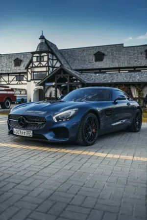 Blue Mercedes-Benz Gt S