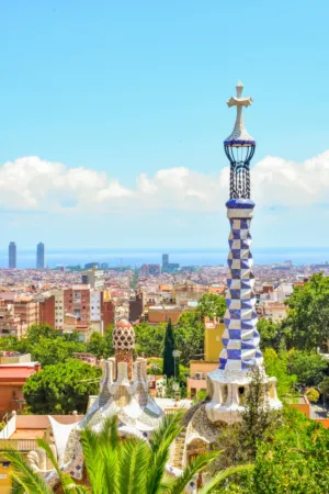 Gaudi'S Park Güell In Barcelona