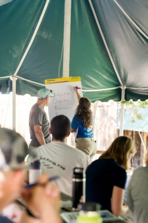 Workshop Under A Tent