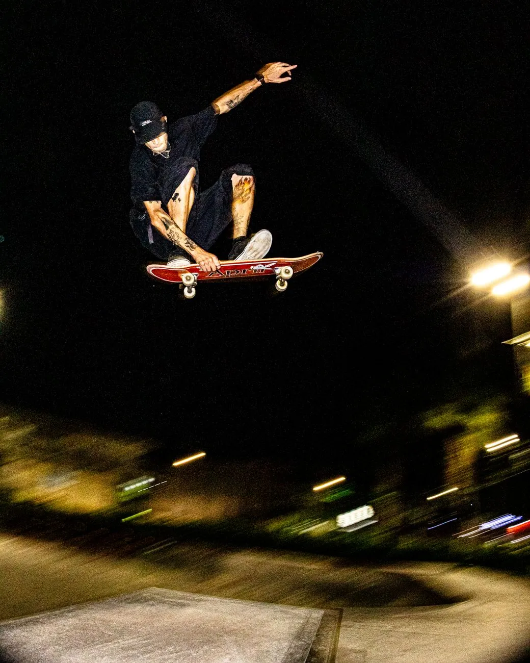 Skateboarder In Mid-Air