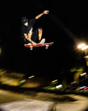 Skateboarder In Mid-Air