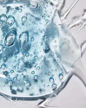Blue Gel With Bubbles