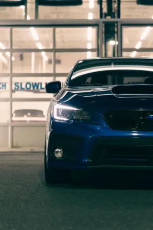Blue Subaru Wrx