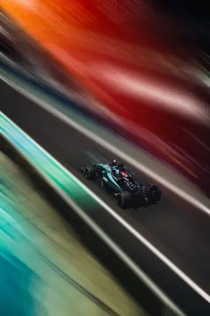 F1 Race Car In Motion