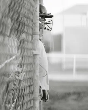 Baseball Player Waiting