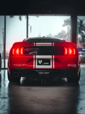Red Shelby Mustang