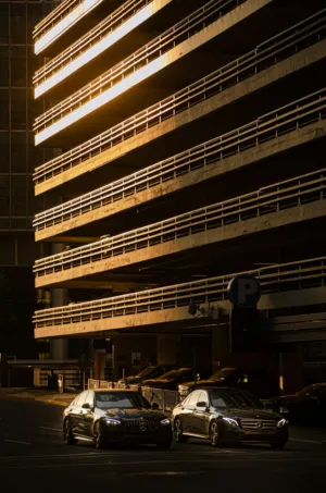 Sunlit Parking Garage