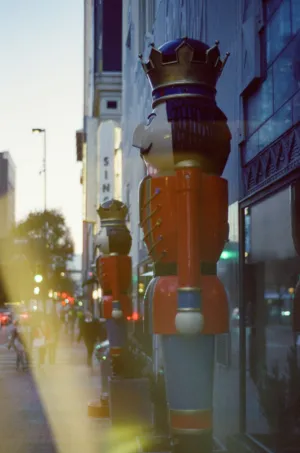 Nutcracker Statues On A City Street