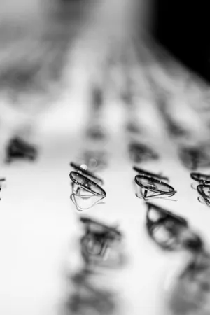 Abstract Black And White Rings
