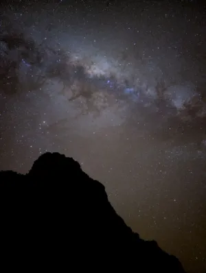 Milky Way Over Mountain
