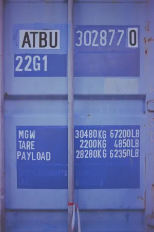 Blue Shipping Container